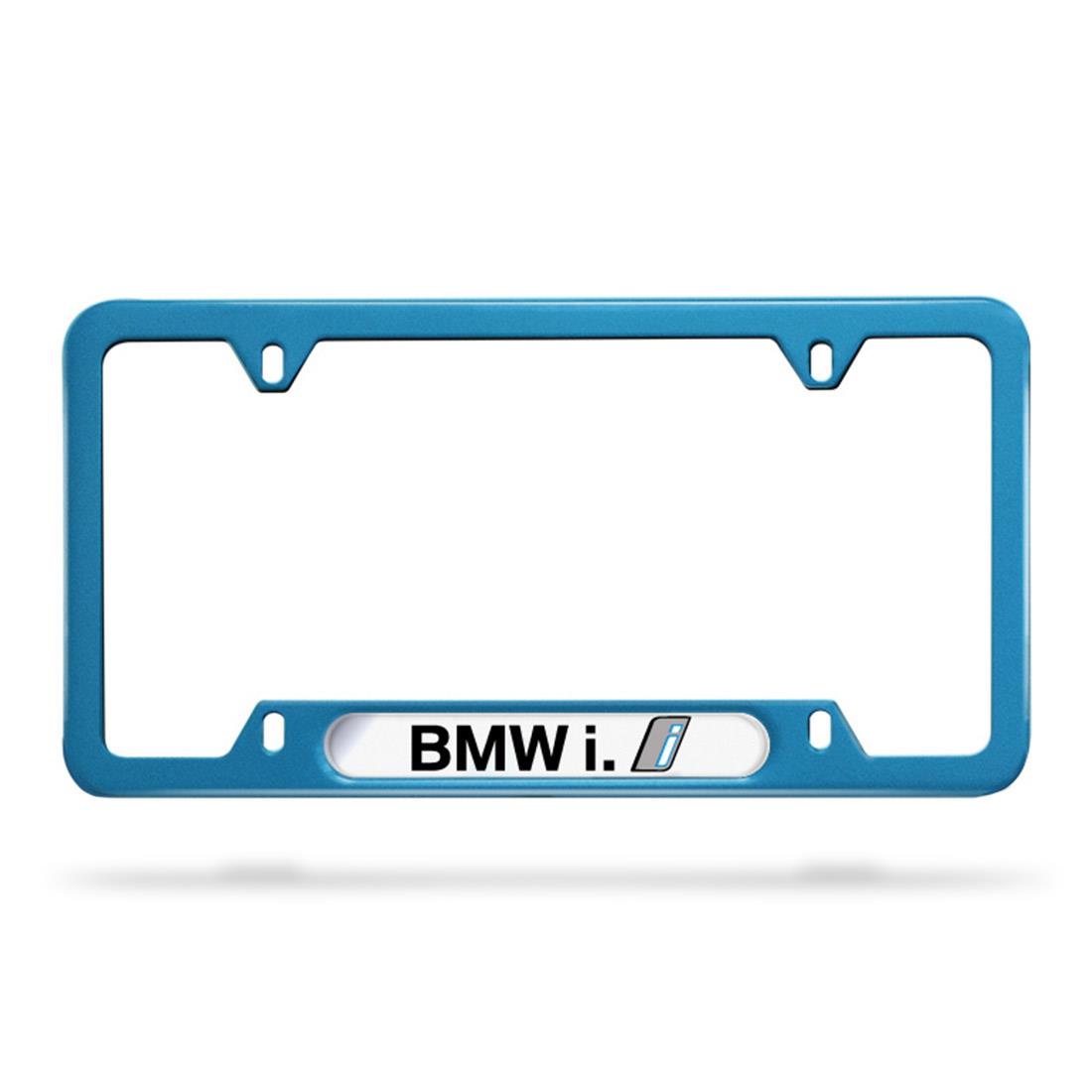 BMW i Blue License Plate Frame