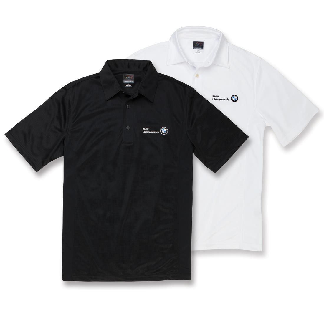 BMW Genuine Greg Norman Sorbtek Textured Solid Polo Shirt